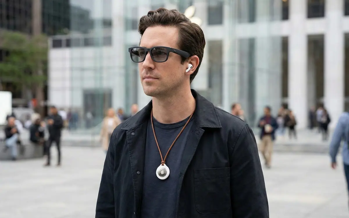 Apple desenvolve óculos inteligentes com IA, AirPods com câmeras e pingente