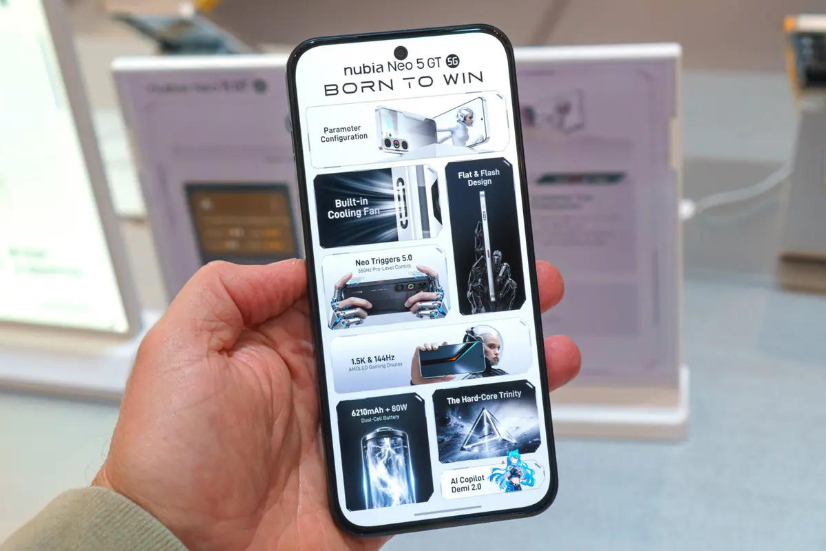 O nubia Neo 5 GT é alimentado pelo Dimensity 7400